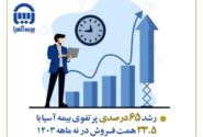 رشد ۶۵ درصدی پرتفوی بیمه آسیا با ۳۳.۵ همت فروش در نه ماهه ۱۴۰۳