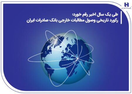 رکورد تاریخی وصول مطالبات خارجی بانک صادرات ایران