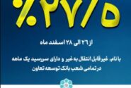 آغاز فروش اوراق ودیعه بانک مرکزی در بانک توسعه تعاون با نرخ ۲۷٫۵ درصد