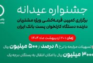 عضویت ۳۹۰ هزار نفر از دارندگان دستگاه‌های پایانه فروش پست بانک ایران در باشگاه مشتریان و شرکت آنها در جشنواره جوایز